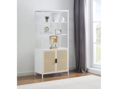 Amherst White 3-shelf Accent Cabinet - Ornate Home