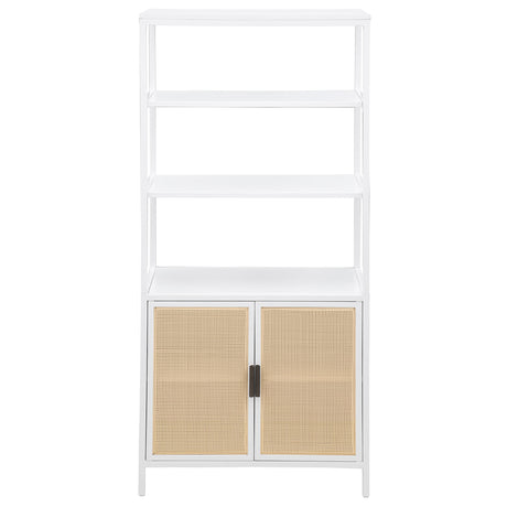 Amherst White 3-shelf Accent Cabinet - Ornate Home