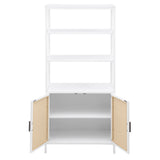 Amherst White 3-shelf Accent Cabinet - Ornate Home