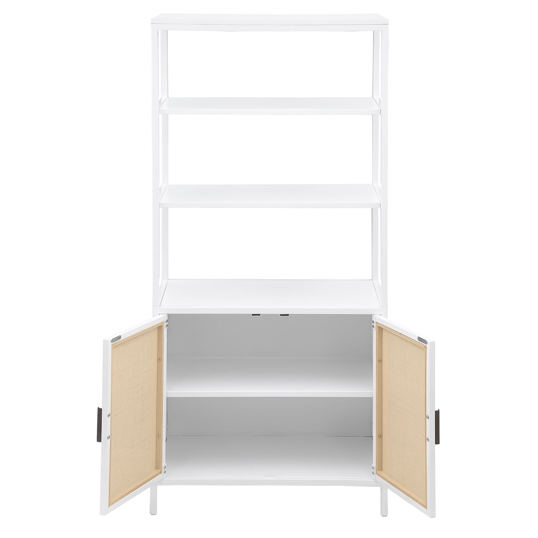 Amherst White 3-shelf Accent Cabinet - Ornate Home