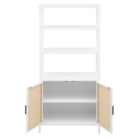 Amherst White 3-shelf Accent Cabinet - Ornate Home