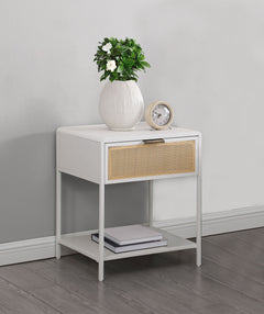 Amherst White Accent Table - Ornate Home