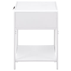 Amherst White Accent Table - Ornate Home