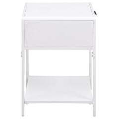 Amherst White Accent Table - Ornate Home