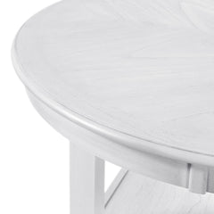 Amherst White Counter Table with Wood Leg - Ornate Home