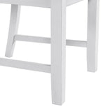 Amherst White Dining Side Chair with Fabric Cushion Side Stretcher (Set of 2) - Ornate Home