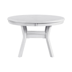 Amherst White Dining Table with Wood Leg - Ornate Home