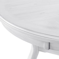Amherst White Dining Table with Wood Leg - Ornate Home