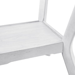 Amherst White Dining Table with Wood Leg - Ornate Home