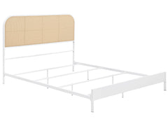 Amherst White Radio Weave Queen Bed - Ornate Home