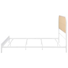 Amherst White Radio Weave Queen Bed - Ornate Home