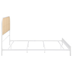 Amherst White Radio Weave Queen Bed - Ornate Home