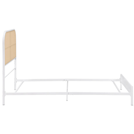 Amherst White Radio Weave Twin Bed - Ornate Home