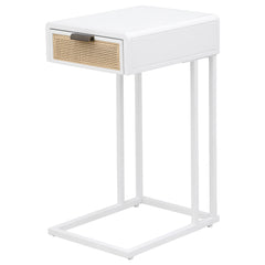 Amherst White Side Table - Ornate Home