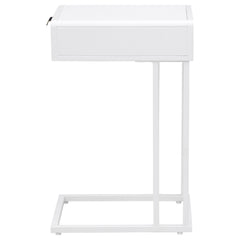 Amherst White Side Table - Ornate Home