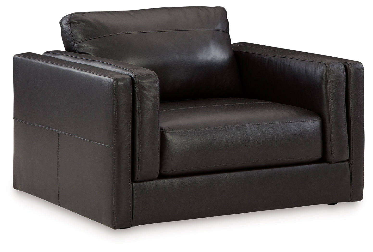 Amiata Black Sofa and Oversized Chair - Ornate Home