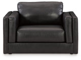 Amiata Black Sofa and Oversized Chair - Ornate Home
