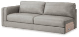 Amiata Glacier 2-Piece Sectional with Chaise and Ottoman (Online Special Price) - Ornate Home