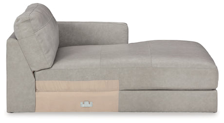 Amiata Glacier 2-Piece Sectional with Chaise and Ottoman - Ornate Home