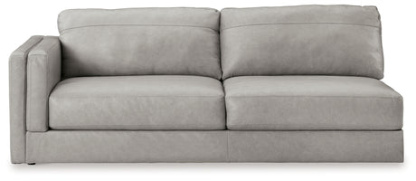 Amiata Glacier 2-Piece Sectional with Chaise and Ottoman - Ornate Home