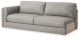 Amiata Glacier 2-Piece Sectional with Chaise and Ottoman - Ornate Home