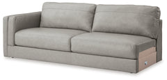 Amiata Glacier 2-Piece Sectional with Chaise and Ottoman - Ornate Home