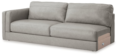 Amiata Glacier 2-Piece Sectional with Chaise and Ottoman - Ornate Home