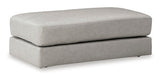 Amiata Glacier Leather Oversized Accent Ottoman (Online Special Price) - Ornate Home
