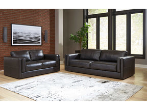 Amiata Onyx Leather Living Room Set / 2pc (Online Special Price) - Ornate Home
