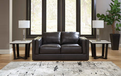 Amiata Onyx Leather Living Room Set / 2pc - Ornate Home