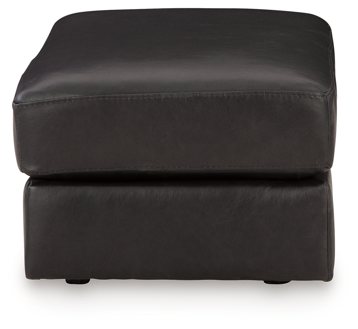 Amiata Onyx Leather Ottoman (Online Special Price) - Ornate Home