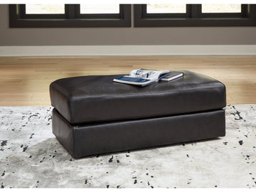 Amiata Onyx Leather Ottoman - Ornate Home