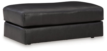 Amiata Onyx Leather Ottoman - Ornate Home
