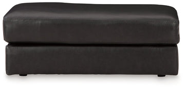 Amiata Onyx Leather Ottoman - Ornate Home