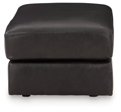 Amiata Onyx Leather Ottoman - Ornate Home