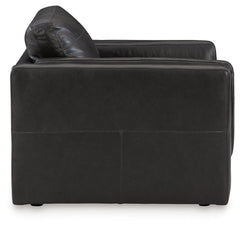 Amiata Onyx Leather Oversized Chair - Ornate Home