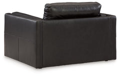 Amiata Onyx Leather Oversized Chair - Ornate Home