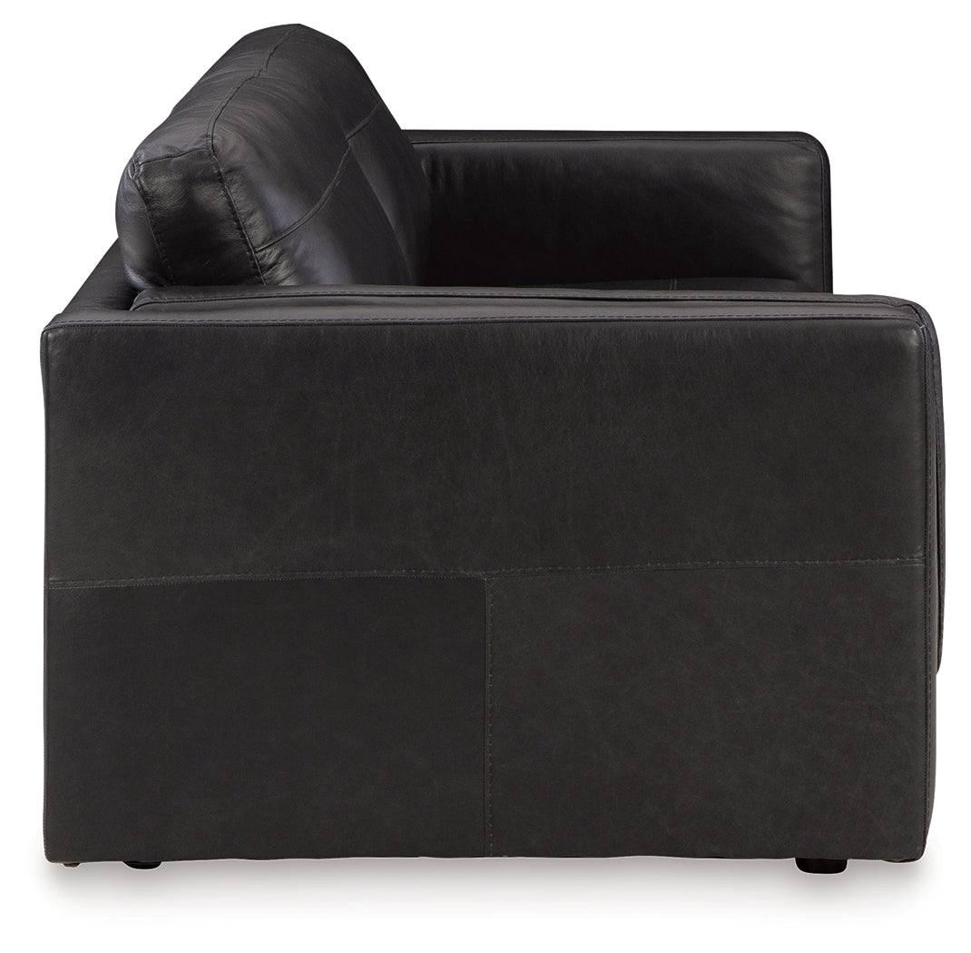 Amiata Onyx Leather Sofa (Online Special Price) - Ornate Home