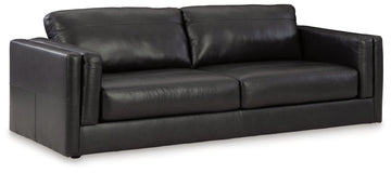 Amiata Onyx Leather Sofa - Ornate Home