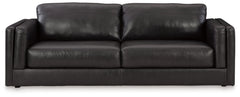 Amiata Onyx Leather Sofa - Ornate Home