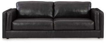 Amiata Onyx Leather Sofa - Ornate Home