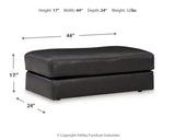 Amiata Onyx Oversized Chair and Ottoman (Online Special Price) - Ornate Home