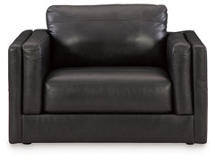 Amiata Onyx Oversized Chair and Ottoman - Ornate Home