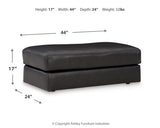 Amiata Onyx Oversized Chair and Ottoman - Ornate Home