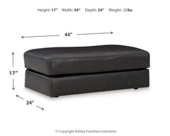 Amiata Onyx Oversized Chair and Ottoman - Ornate Home