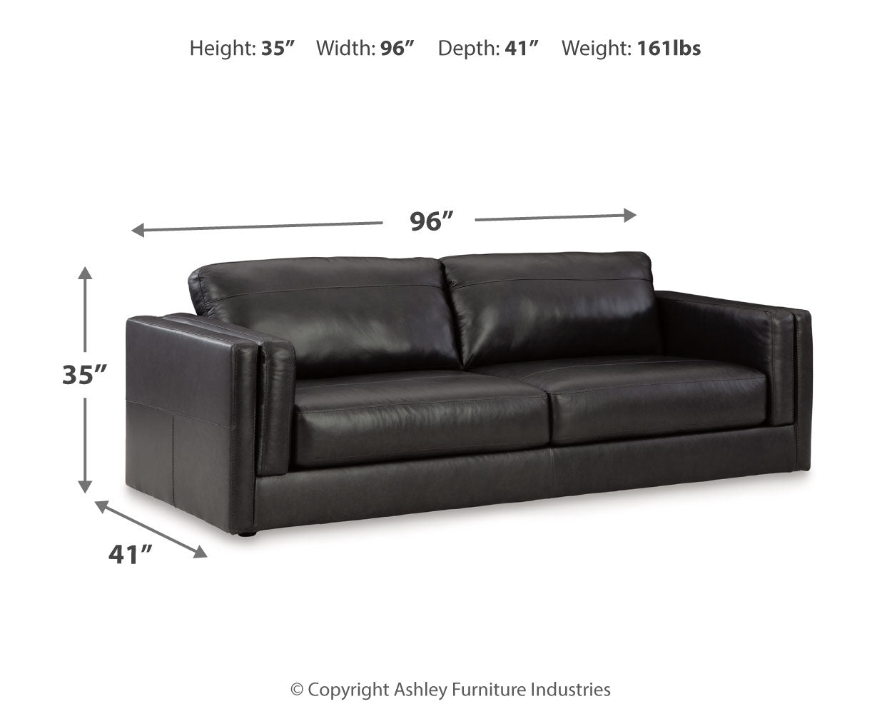 Amiata Onyx Sofa, Loveseat, Oversized Chair and Ottoman (Online Special Price) - Ornate Home