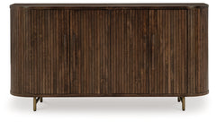 Amickly Dark Brown Accent Cabinet - Ornate Home