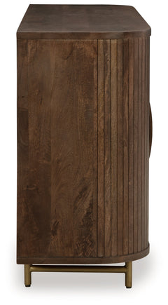 Amickly Dark Brown Accent Cabinet - Ornate Home