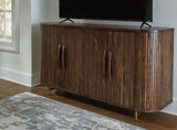 Amickly Dark Brown Accent Cabinet - Ornate Home