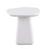 Amico White End Table